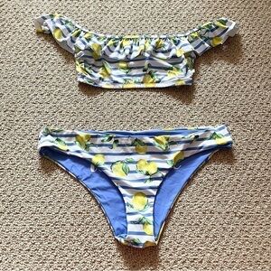 LA VIE EN ROSE Lemon 2 Piece Bikini Swimsuit